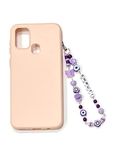 Heddz Acrylic Lilac Personalized & Customized Anti-Lost Colorful Phone Charm Phone Chain For Basic Case| Handmade Phone Bracelet,Keychain And Cell Phone Accessories For Women And Girls