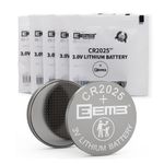 EEMB 5 PACK CR2025 Battery 3V Lithium Battery Button Coin Cell Batteries 2025 Battery for Key FOBs, calculators, Coin counters, Watches, Heart Rate Monitors, Glucose monitors and More