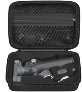 Comecase Osmo Mobile 7P Case Compatible with DJI Osmo OM 7 Pro/7 Gimbal Stabilizer, Travel Bag with Mesh Pocket & Sponge Padding for DJI Osmo Mobile 7/7P Accessories -Black
