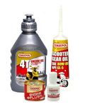 Waxpol 10W 30 4T Petrol Scooter Engine Oil 800ml + Engine Flush 50ml + Petrol Additive 40ml + Gear Oil 80W 90 120ml for Activa Scooty