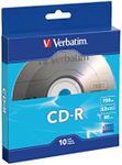 Verbatim CD-R 700MB 80 Minute 52x Recordable Disc - 10 Pack Bulk Box