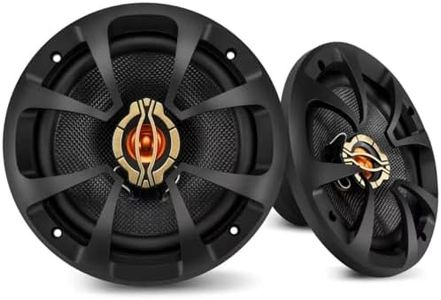CLES ZYZ 2026 Upgraded 6.5 Inch Car Speakers, 6.5 Speakers, 800W Peak Power, 200W RMS, 4 Ohm, Car Audio Speakers with Glass Fiber Woofer & PEI Tweeters for Hi-Fi Music Experience (Pair)