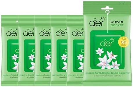 AER Power Pocket Floral Delight Solid Gel Air Freshener for the Entire Home with Long Lasting Scent, Pack of 6