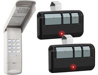 Garage Door Keypad with 2 Pack Garage Door Opener Remote, Fit for LiftMaster/Chamberlain/Craftsman Garage Door Opener with Yellow/Purple/Red/Orange/Green Learn Buttonr Since 1993