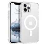 BENTOBEN for iPhone 12 Pro Max Phone Case,[Compatible with MagSafe] Translucent Matte Slim Shockproof Women Men Girl Protective Case Cover for iPhone 12 Pro Max 6.7",White