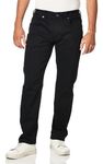 Buffalo David Bitton Men's Straight Six Jeans, Authentic Black, 38W x 30L