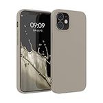 kwmobile Case Compatible with Apple iPhone 12 / iPhone 12 Pro Case - Soft Slim Protective TPU Silicone Cover - Cream