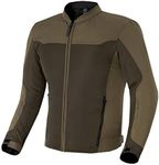 SHIMA OPENAIR Motorcycle Jacket for Men - Lightweight Breathable Summer Mesh Mens City Biker Jacket with CE Back Shoulder Elbow Armor Pads Width Adjustment (Brown, M)