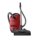 Miele Classic C1 Cat & Dog Bagged Canister Vacuum Cleaner with Miele AirClean System, Hard Floor Brush and Electrobrush, 1200 W, in Mango Red - 41BBN030CDN