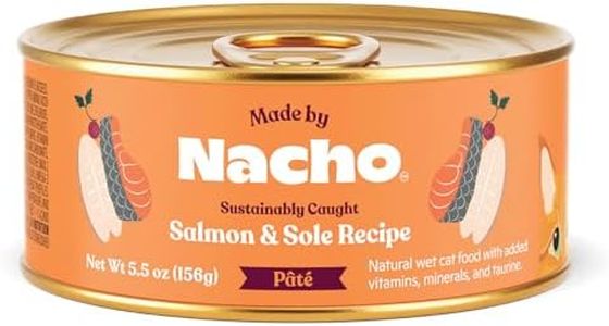 Made by Nacho Pate Wet Cat Food, Salmon & Sole, 24 x 5.5 oz Can