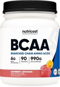 Nutricost BCAA Powder 2:1:1 (Raspberry Lemonade, 90 Servings)