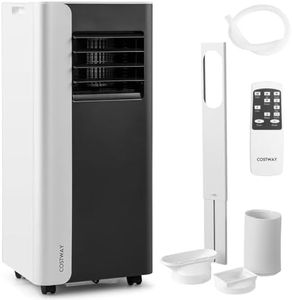 COSTWAY 4-in-1 Portable Air Conditioner 7000 BTU, Air Conditioning Unit with Cooling & Fan & Dehumidifier & Sleep Mode, AC Unit with LED Display, Remote Control & 24H Timer for Room Up to 28㎡