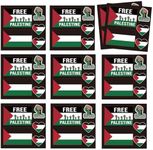 HBYDO 10 Pcs Palestine Stickers Tattoo,Free Palestinian Flag Tattoo Sticker,Waterproof Palestine Flag Sticker Gaza Flag for Party Parade Gatherings palestinetattosticker