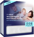 Waterproof Mattress Protector (Twin) – Breathable, Noiseless Mattress Cover, Ultra Soft for Comfort & Protection, Bedwetting, Dorm Room Essentials