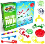 Marble Genius Marble Run Booster Set - 20 Pieces Total (Marbles Not Included), Construction Building Blocks Toys for Ages 3 and Above, with Instruction App Access, Add-On Set, Primary