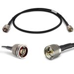 Proxicast 3 ft Ultra Flexible PL259 Male - N Male Low Loss Coax Cable Jumper Assembly for CB/UHF/VHF/Shortwave/HAM/Amateur Radio Equipment and Antennas - 50 Ohm (ANT-141-032-03)