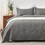 EXQ Home Quilt Set Twin Size Grey 3