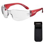 voltX GRAFTER Bifocal Lightweight Reading Safety Glasses (CLEAR LENS +1.5 Dioptre) Cycling Sports Glasses UKCA & CE EN166f certified + UV400 anti fog coated lens + Semi Rigid Expandable Safety Pouch