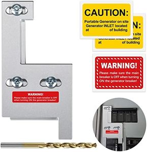 LATING Generator Interlock Kit for GE General Electric Vertical Main 150 or 200 Amp Panels with 2 1/4 Inches Spacing, Silver