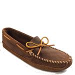 Minnetonka Men's Distressed Leather Moccasins Brown 6 1/2 M US