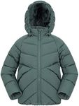 Mountain Warehouse Chill Kids Padded Jacket - Durable Water-resistant, Khaki, 13 Years