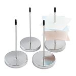 4 Pcs Receipt Holder Spike, Stainless Steel Receipt Holder Organizer, Restaurant Order Ticket Holder, Desk Check Holder Spindle, Metal Straight Rod Spikes for Memo Paper Note