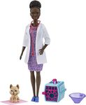 Barbie Careers Doll & Playset, Pet Vet Theme with Brunette Fashion Doll, 1 Puppy Figure, Furniture & Accessories (Amazon Exclusive)