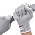 Tough Outfitters Cut Resistant Gloves - Chef Food Grade Cutting Kitchen Glove - Blade Proof Work Safety Gloves for Wood Carving or Metal Working - Chefs Hand Protection - Medium