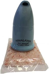 RawHarvest Himalayan Salt Inhaler and one 4.4 oz Bag of Himalayan Salt Refill That is Good for Two uses.Blue 1 Pack