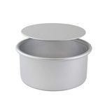 PME LBR083 Professional Aluminum Cake Pan with Removable Bottom (8" x 3"), Standard, Silver