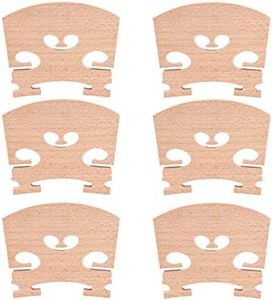 6 Pieces 4/4 Full Size Violin Maple Bridge for Acoustic Violin Accessories