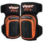 WrightFits Professional Knee Pads, Heavy Duty Support Gel Cushions with High-Density Foam Knee Pad Set - Adjustable Anti-Slip and Strong Straps for Work, Construction, Flooring, Gardening, and Skating