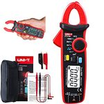 UNI-T UT210E Mini Digital Clamp Meter 100A AC DC Current Voltage True RMS Pliers Ammeter Resistance, Capacitance, Diode Tester Multimeter with Alligator Clip