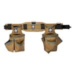 Occidental Leather Badger Carpenter Set - Medium, Sawdust Sage - 27 Pockets & Tool Holders - Made in USA