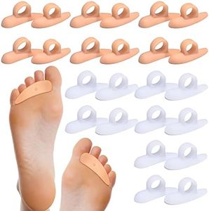 12 Pairs Hammerhead Toe Pad Hammerhead Gel Pad Claw Toe Temporary Corrector for Relieve Foot Pain, Pressure, Discomfort, and Improve Walking Stability