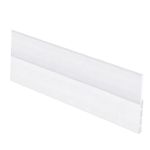 EXTSUD Adhesive Under Door Sweep Weather Stripping Soundproof Rubber Bottom Seal Strip Draft Stopper Draught Excluder, 39" Length x 2" Width (1M White)