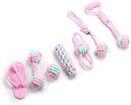 Puppy Toys for Small Dogs, 7 Pack Dog Toy, Cute Durable Chew Ropes, 100% Natural Cotton Teething Toys for Pups, Non-Toxic and Safe