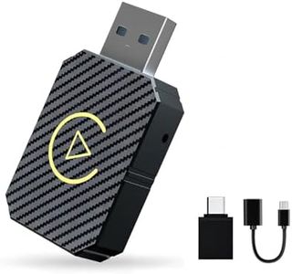 XIXIXIAXIA Adattatore wireless CarPlay aggiornato al 2024, converte CarPlay cablato di fabbrica in wireless, adattatore wireless Plug and Play, adatto per auto dal 2016 e iPhone iOS 12 + (nero)