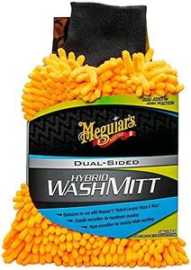 Meguiar's X210200EU Hybrid Microfibre Wash Mitt, Black