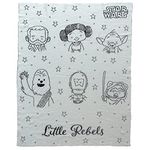 Pluchi Disney Cotton Knitted Ac Blanket for Baby/Infant/New Born for Use in All Seasons (80x100 cm) (Starwars Little Rebels)