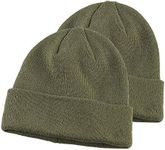 Marky G Apparel Watch Cap (2 Pack), Olive, OS