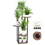 Rainie Plant Stand 5 Tier 106 cm Indoor Outdoor Tall Metal Flower Shelf, Corner Flower Pots Holder for Multiple Plants, Tiered Plant Shelf Display Rack for Living Room Bedroom Balcony Garden Patio