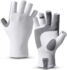 Tough Outdoors UV Fishing Gloves - Fingerless, UPF 50+ Sun Protection - Kayaking & Sailing Gloves