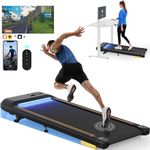 Devoko Walking Pad Treadmill with Incline, Treadmills for Home, Under Desk Treadmill with LED, Walking Treadmill with App & Remote Control,Running Machines for Home & Office,150KG Capacity,No Assembly