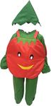 Fancyclub Dindo point Tomato Fruit Dress for Boys and Girls- Fruit Cutout with Green Jmpsuit, Yellow (3-4 year)