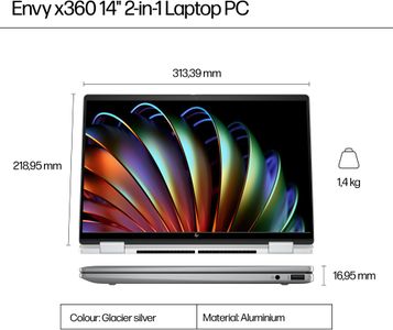 HP Envy x360 14” Laptop – Ryzen 7, 16GB RAM, 1TB SSD
