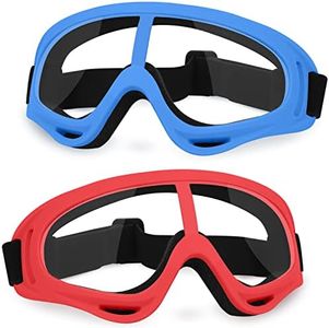 YSCare 2 Pack Protective Goggles Safety Glasses Eyewear Compatible with Nerf Guns for Kids Teens Game Battle