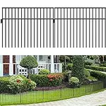 YITAHOME 10 Pack No Dig Animal Barrier Fence 24×15 inch Metal Decorative Dog Digging Garden Fencing for Outdoor, Patio, Flower Bed