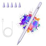 KBCASE Stylus Pen for iPad 2018-2023 Apple Pencil for iPad 10/9/8/7/6th Gen/iPad Air 3-5/iPad Pro 12.9,iPad Pro 11/Mini 6/5, Apple Pen with Tilt Sensitivity/Magnetic,5 Replacement Tips