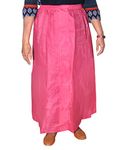 Goodluck Womens Nylon Maxi Skirt For Rainywear (Pink) - Xl